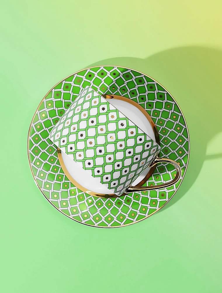 Чайная пара Лайм, 250 мл от Императорский фарфоровый завод