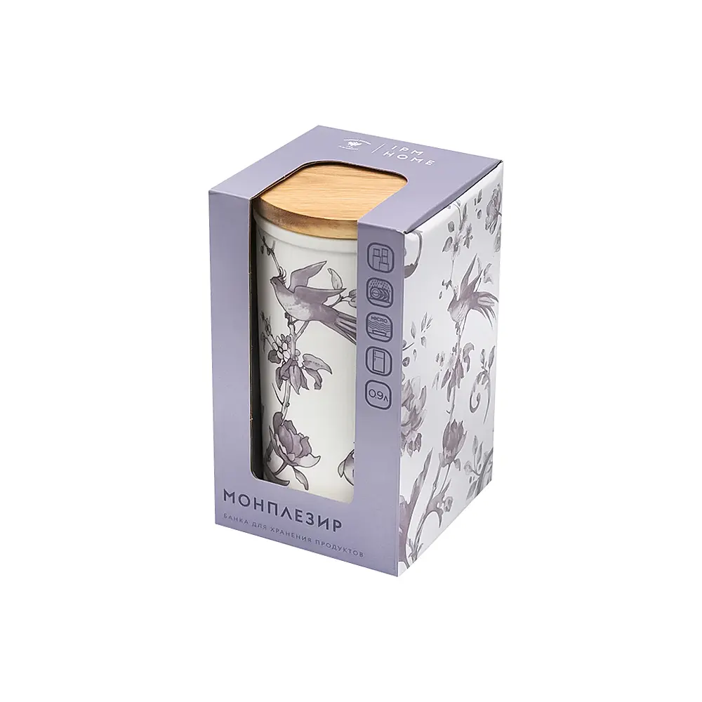 Ёмкость для хранения сыпучих продуктов Monplaisir, 900 мл от Императорский фарфоровый завод
