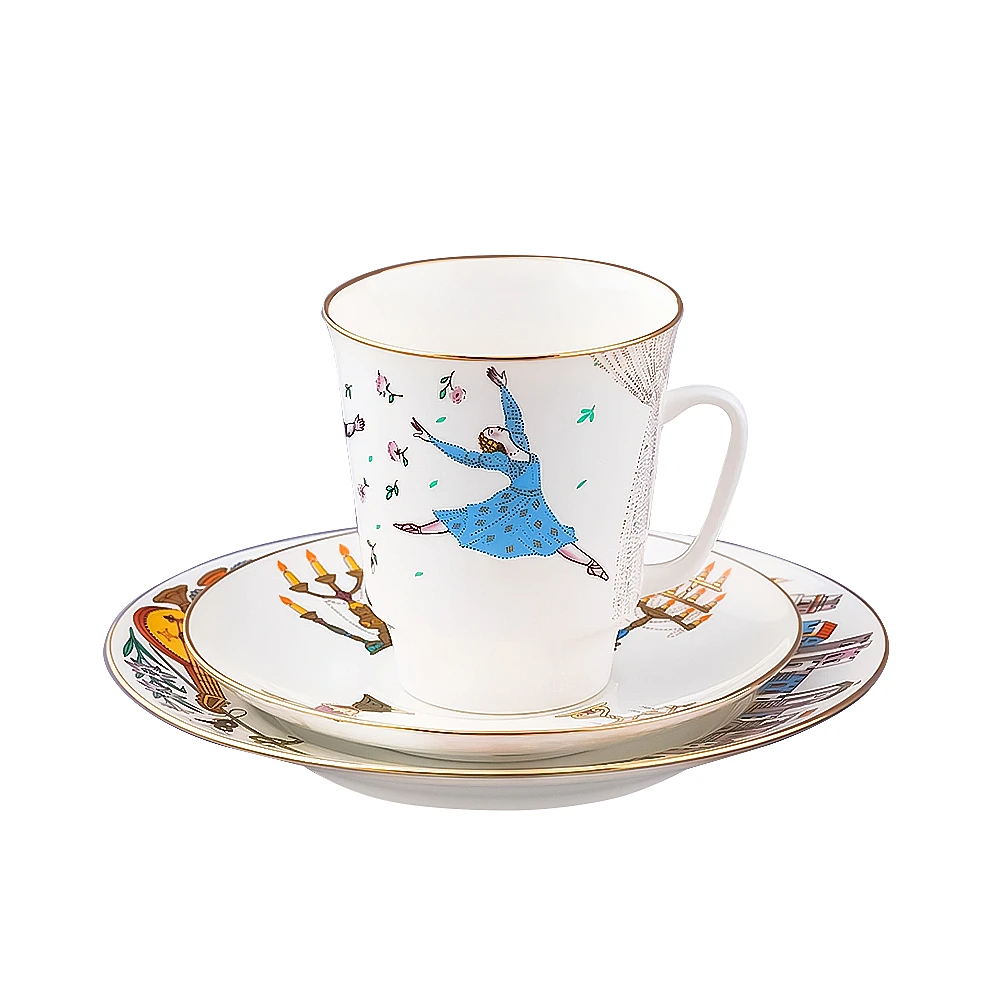 Чайный набор из 3 предметов Ромео и Джульетта от Императорский фарфоровый завод