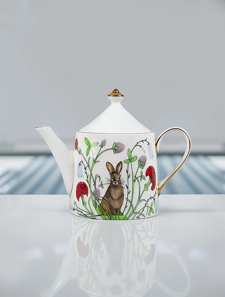 Заварочный чайник Сад Алисы, 830 мл от Императорский фарфоровый завод