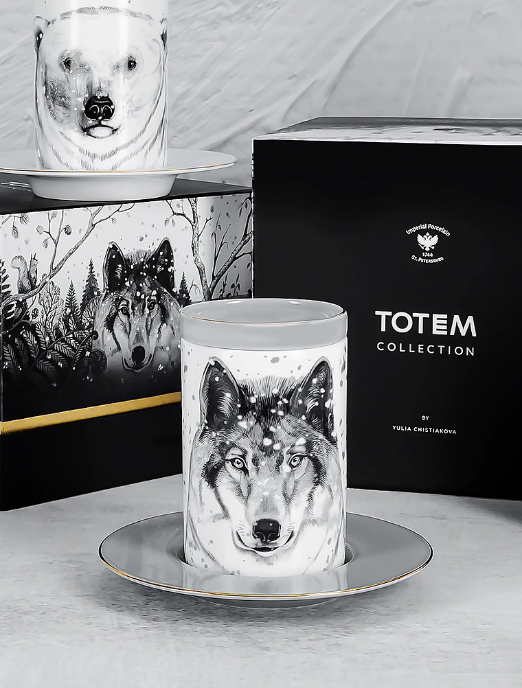 Чайная пара Тотем, 390 мл от Императорский фарфоровый завод