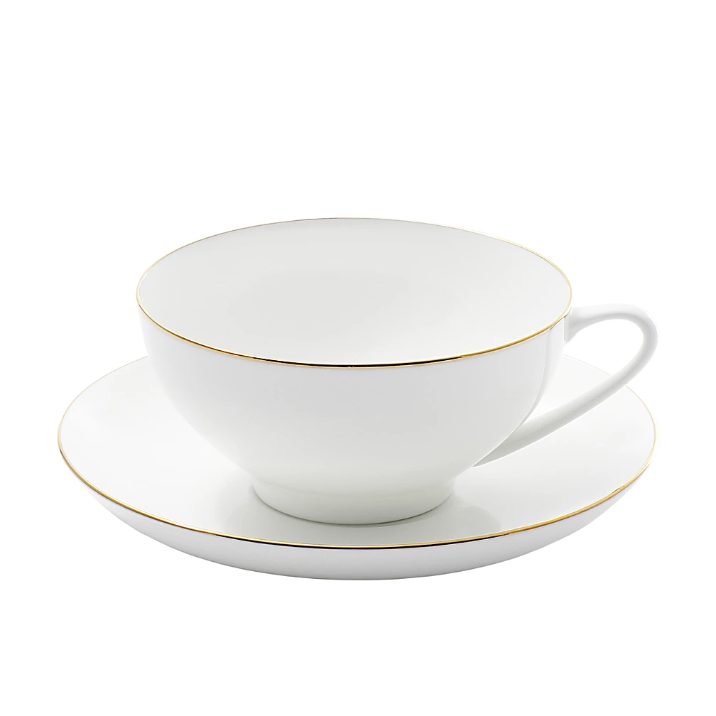 Чайная пара Золотая лента, 300 мл от Императорский фарфоровый завод