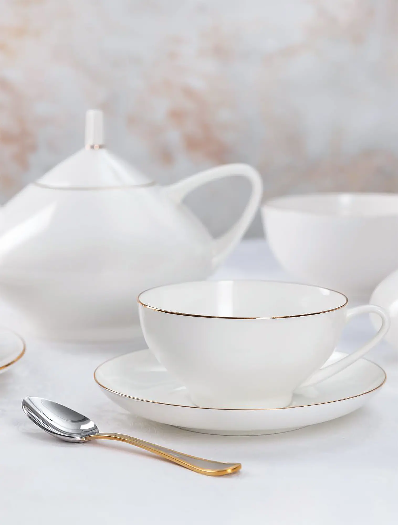 Чайная пара Золотая лента, 300 мл