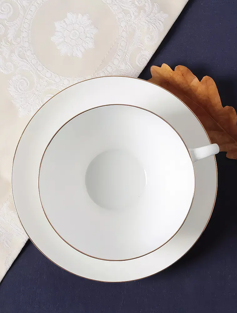 Чайная пара Золотая лента, 300 мл от Императорский фарфоровый завод