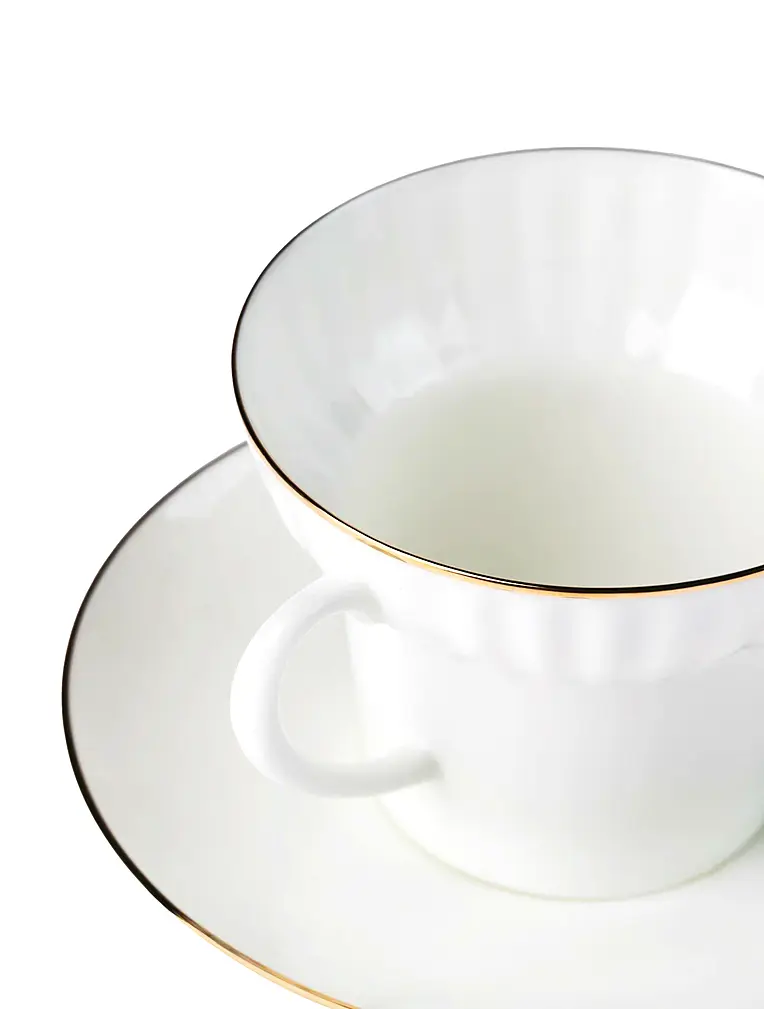 Кофейная пара Золотой кантик, 155 мл от Императорский фарфоровый завод