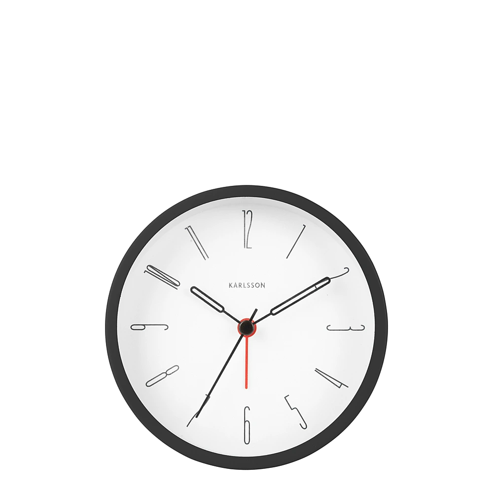 Настольные часы-будильник Belle Numbers, 11 см от Karlsson