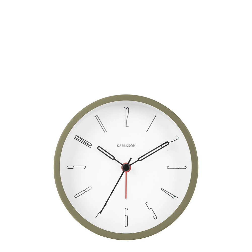 Настольные часы-будильник Belle Numbers, 11 см от Karlsson