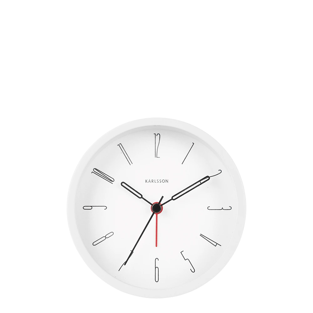 Настольные часы-будильник Belle Numbers, 11 см от Karlsson