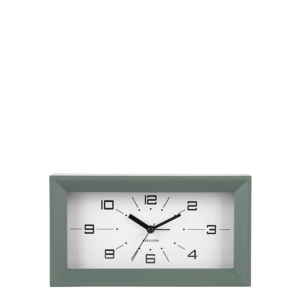Настольные часы-будильник Lujo Rectangle, 20х11 см от Karlsson