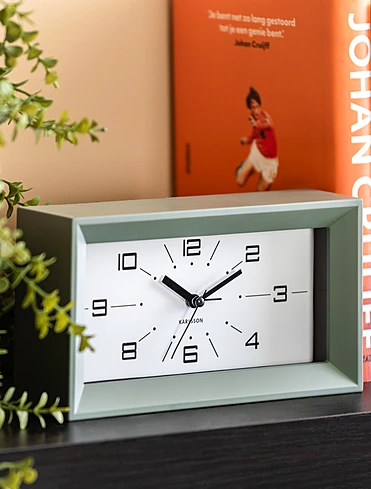 Настольные часы-будильник Lujo Rectangle, 20х11 см