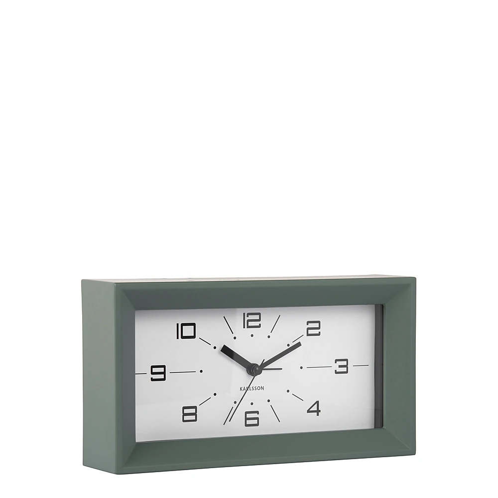 Настольные часы-будильник Lujo Rectangle, 20х11 см от Karlsson