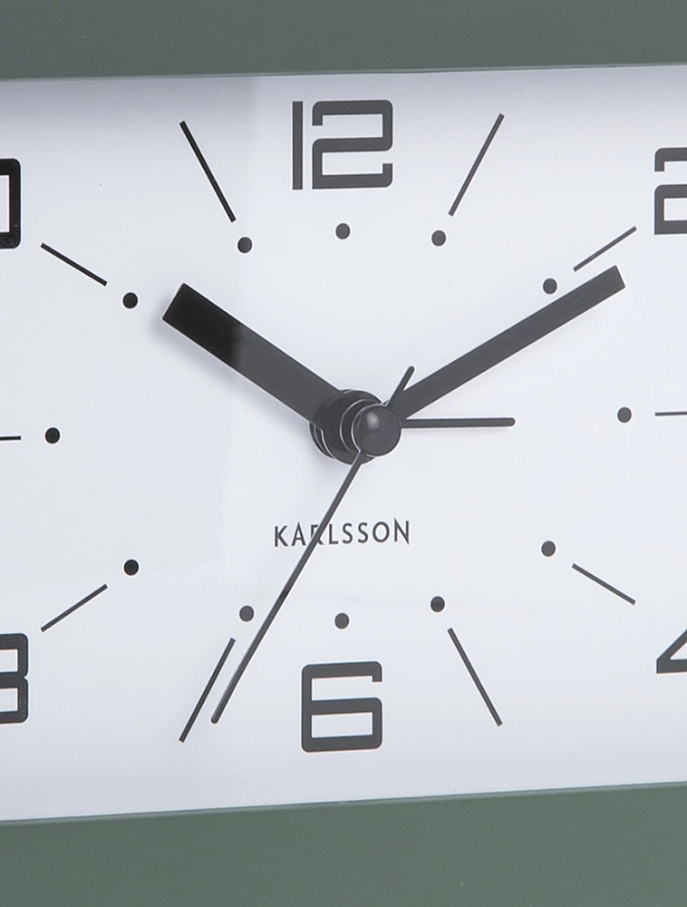 Настольные часы-будильник Lujo Rectangle, 20х11 см от Karlsson