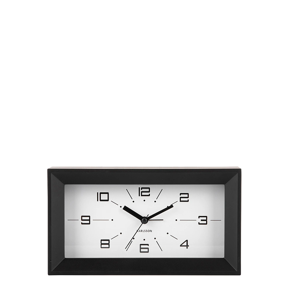 Настольные часы-будильник Lujo Rectangle, 20х11 см от Karlsson