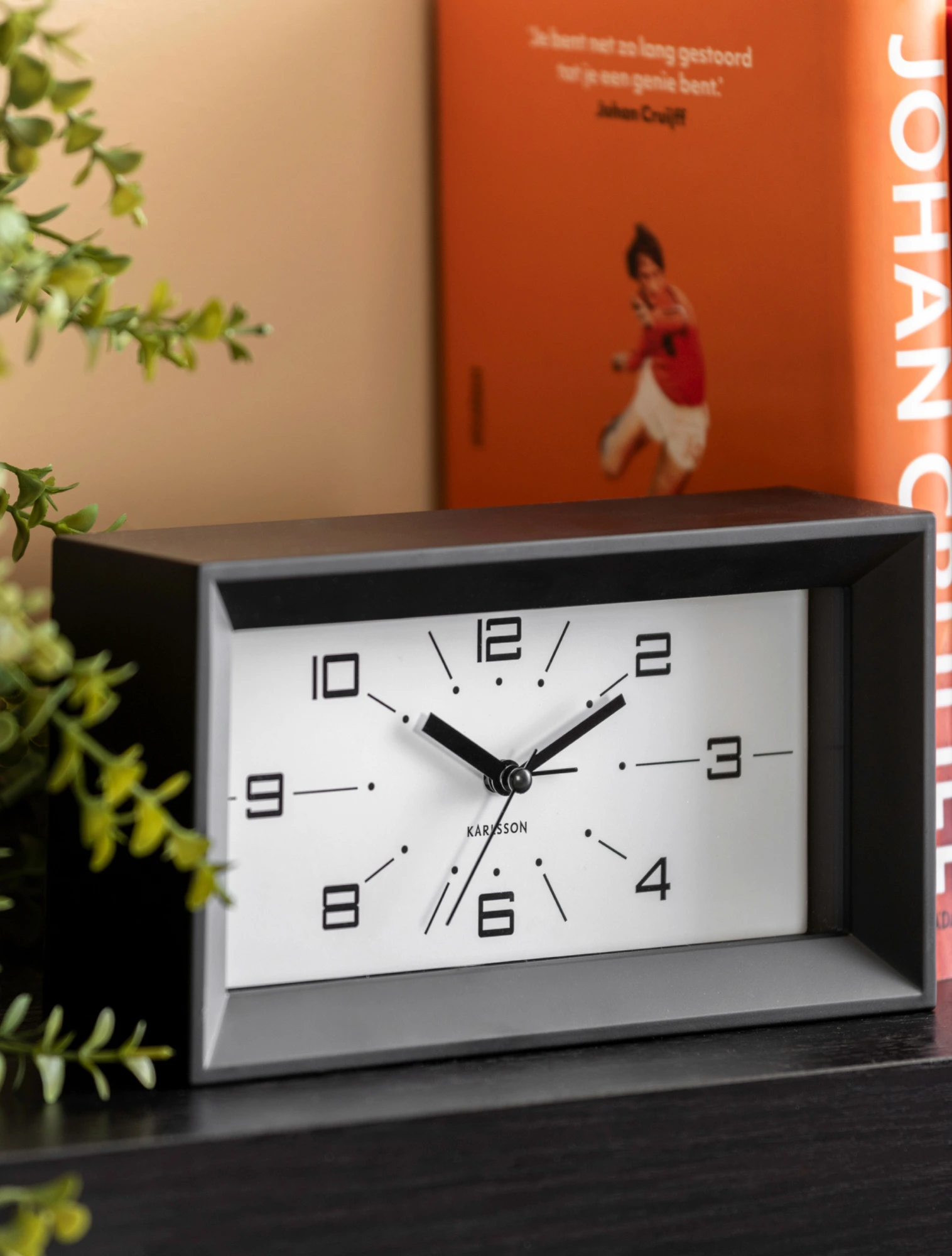 Настольные часы-будильник Lujo Rectangle, 20х11 см