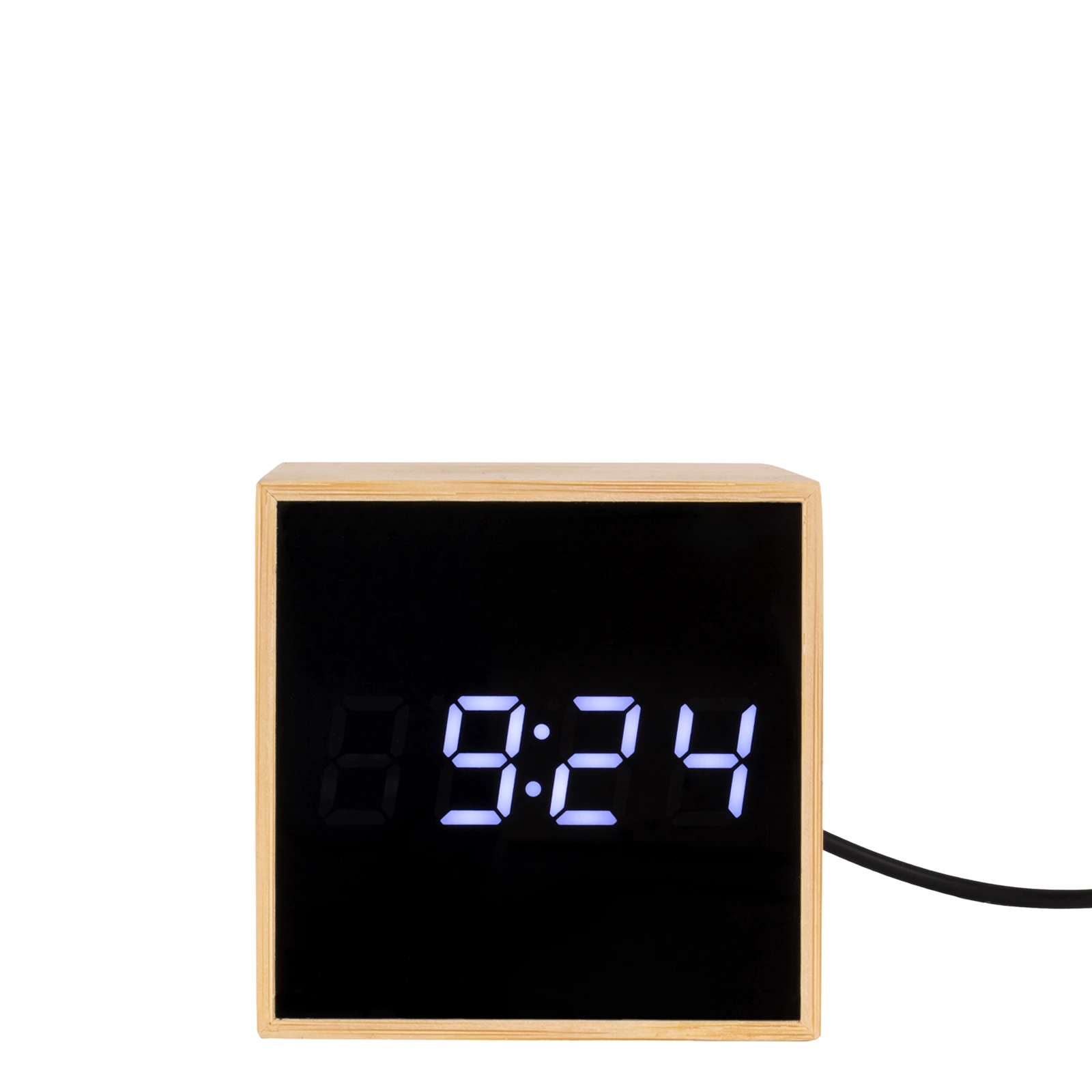 Настольные часы-будильник с термометром Mini Cube, 6,5х6,5 см