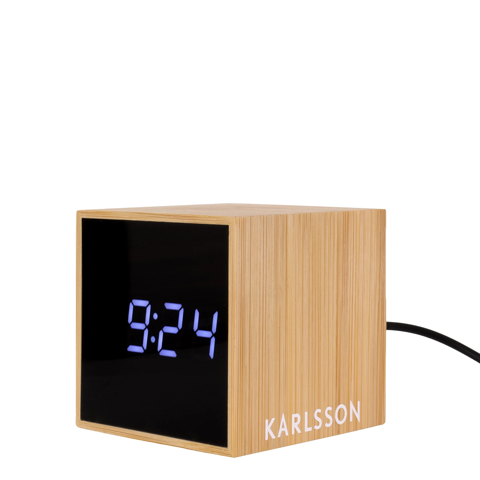 Настольные часы-будильник с термометром Mini Cube, 6,5х6,5 см