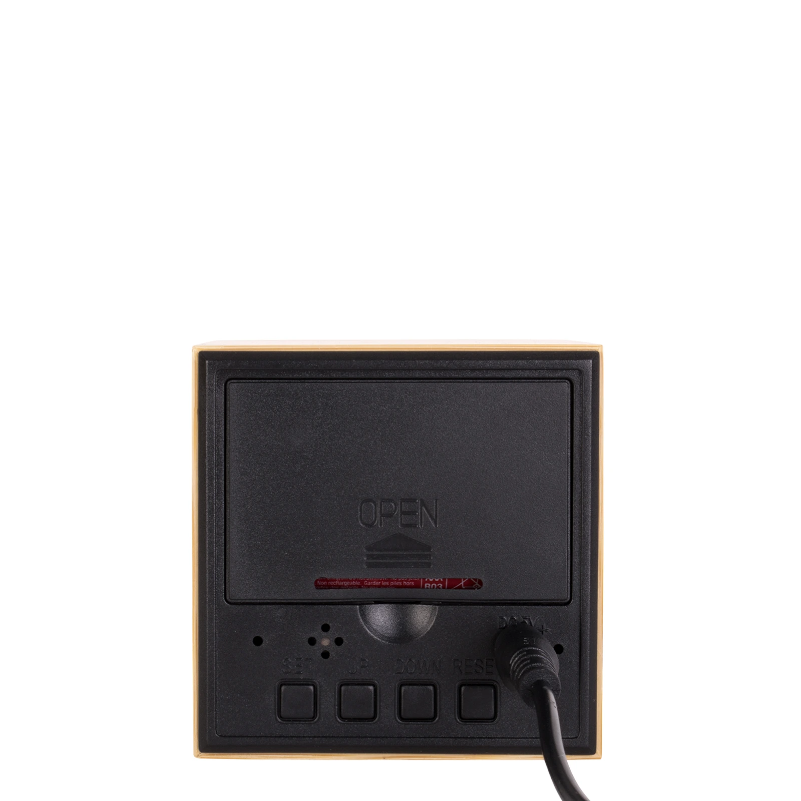 Настольные часы-будильник с термометром Mini Cube, 6,5х6,5 см