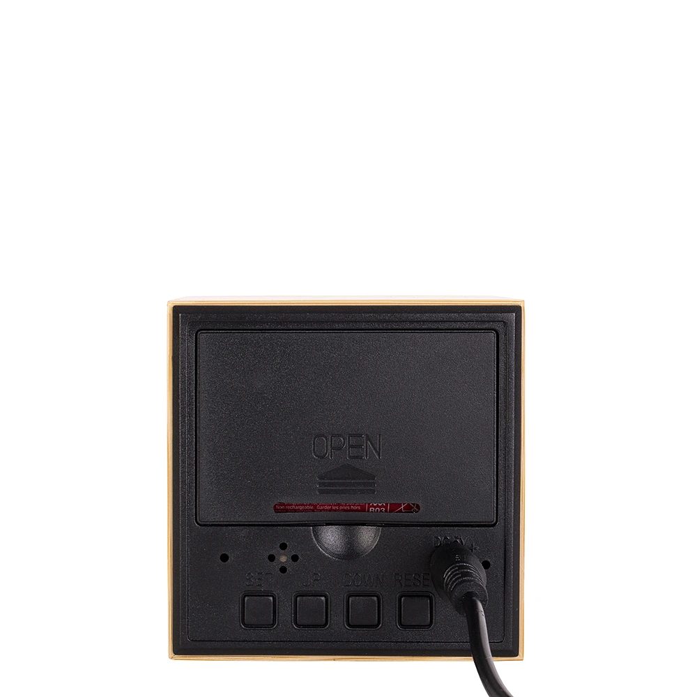 Настольные часы-будильник с термометром Mini Cube, 6,5х6,5 см от Karlsson