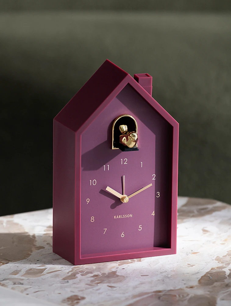 Настольные часы-будильник с кукушкой Modern Cuckoo, 12х20 см от Karlsson