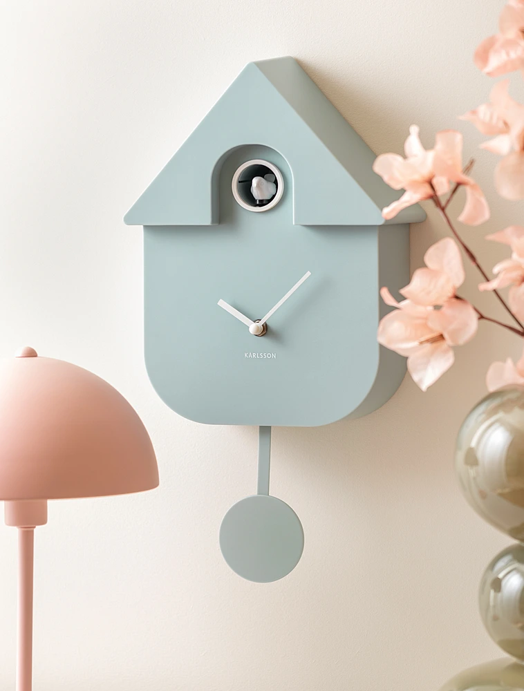 Настенные часы с кукушкой и маятником Modern Cuckoo, 21,5х41 см от Karlsson