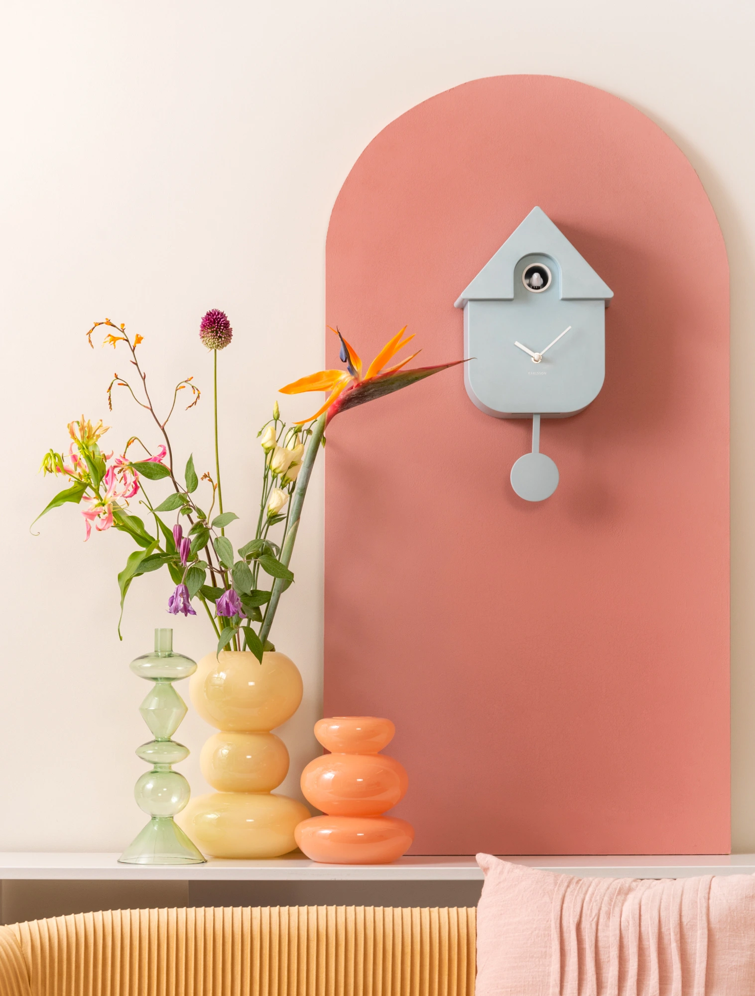 Настенные часы с кукушкой и маятником Modern Cuckoo, 21,5х41 см