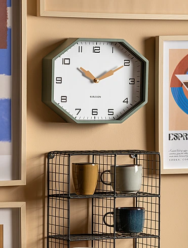 Настенные часы Modern Factory Octagon, 32х26 см