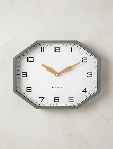 Настенные часы Modern Factory Octagon, 32х26 см