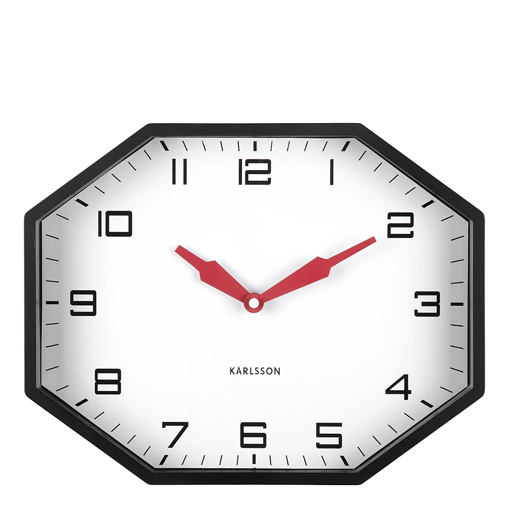 Настенные часы Modern Factory Octagon, 32х26 см от Karlsson