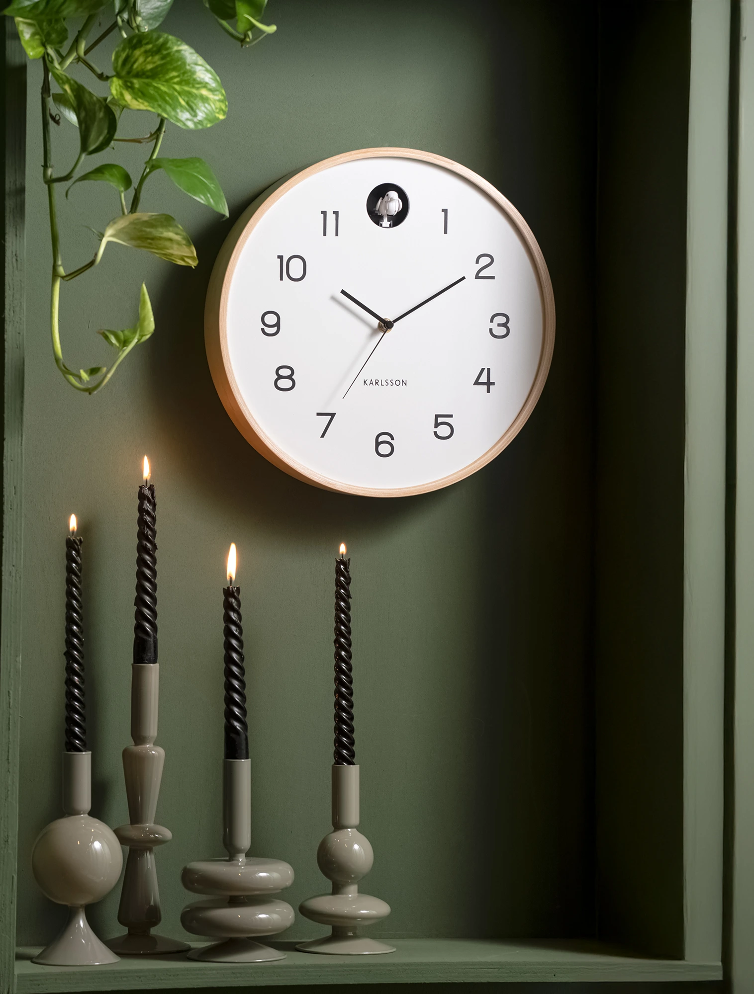 Настенные часы с кукушкой Natural Cuckoo, 31,5 см