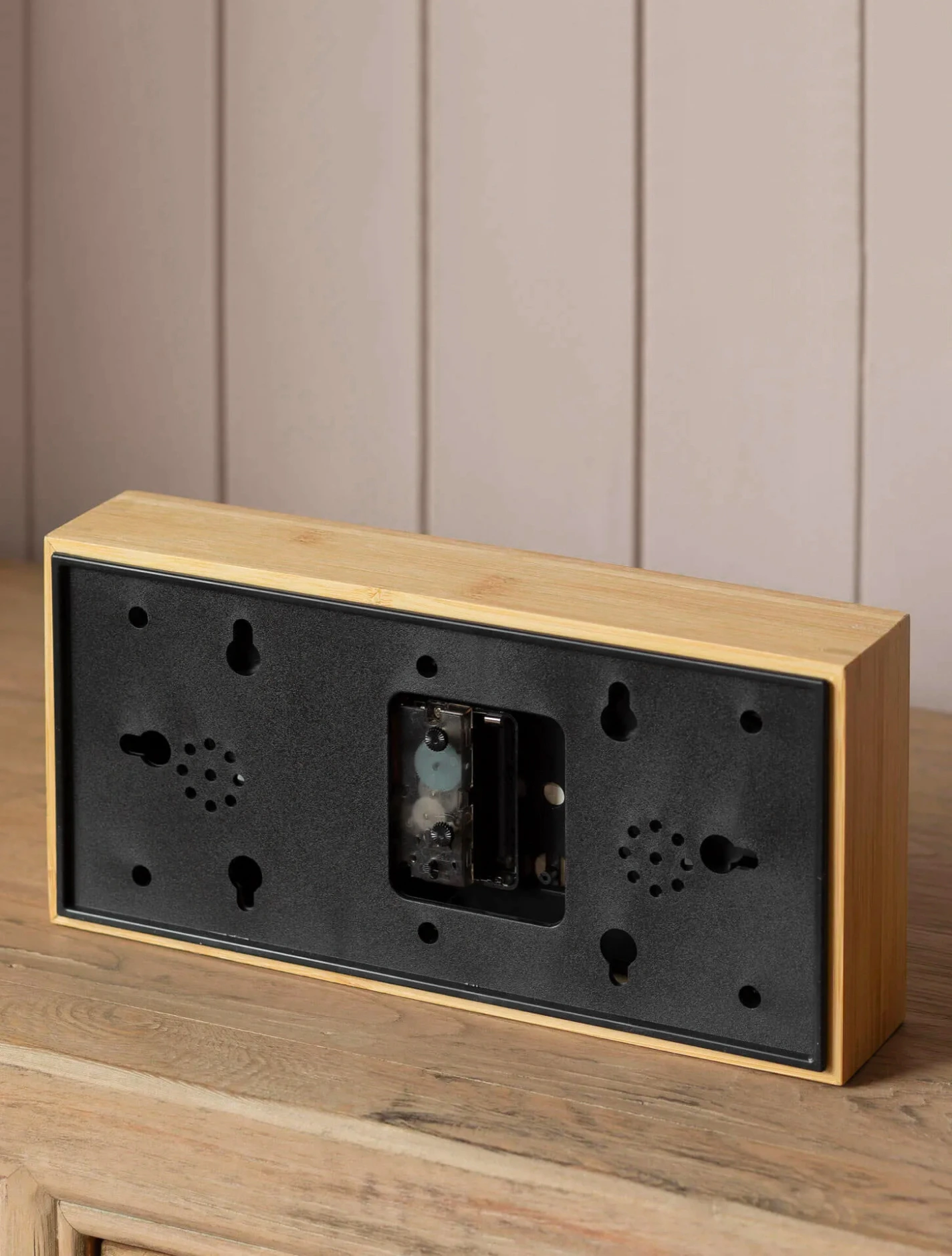 Настольные часы-будильник с гигрометром и термометром Neat, 26х13 см