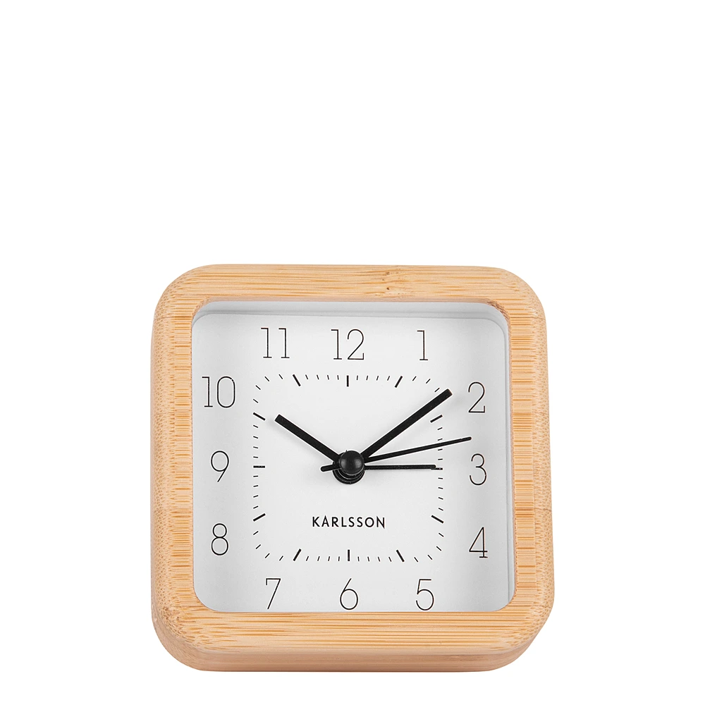 Настольные часы-будильник Neat, 9х9 см от Karlsson