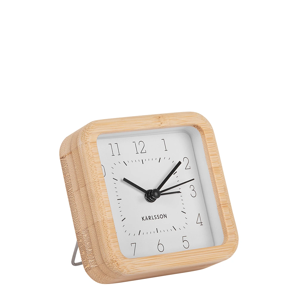 Настольные часы-будильник Neat, 9х9 см от Karlsson