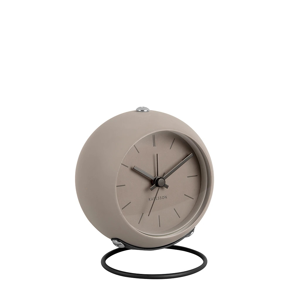 Настольные часы-будильник Time Nirvana Globe, 9,5х10 см от Karlsson