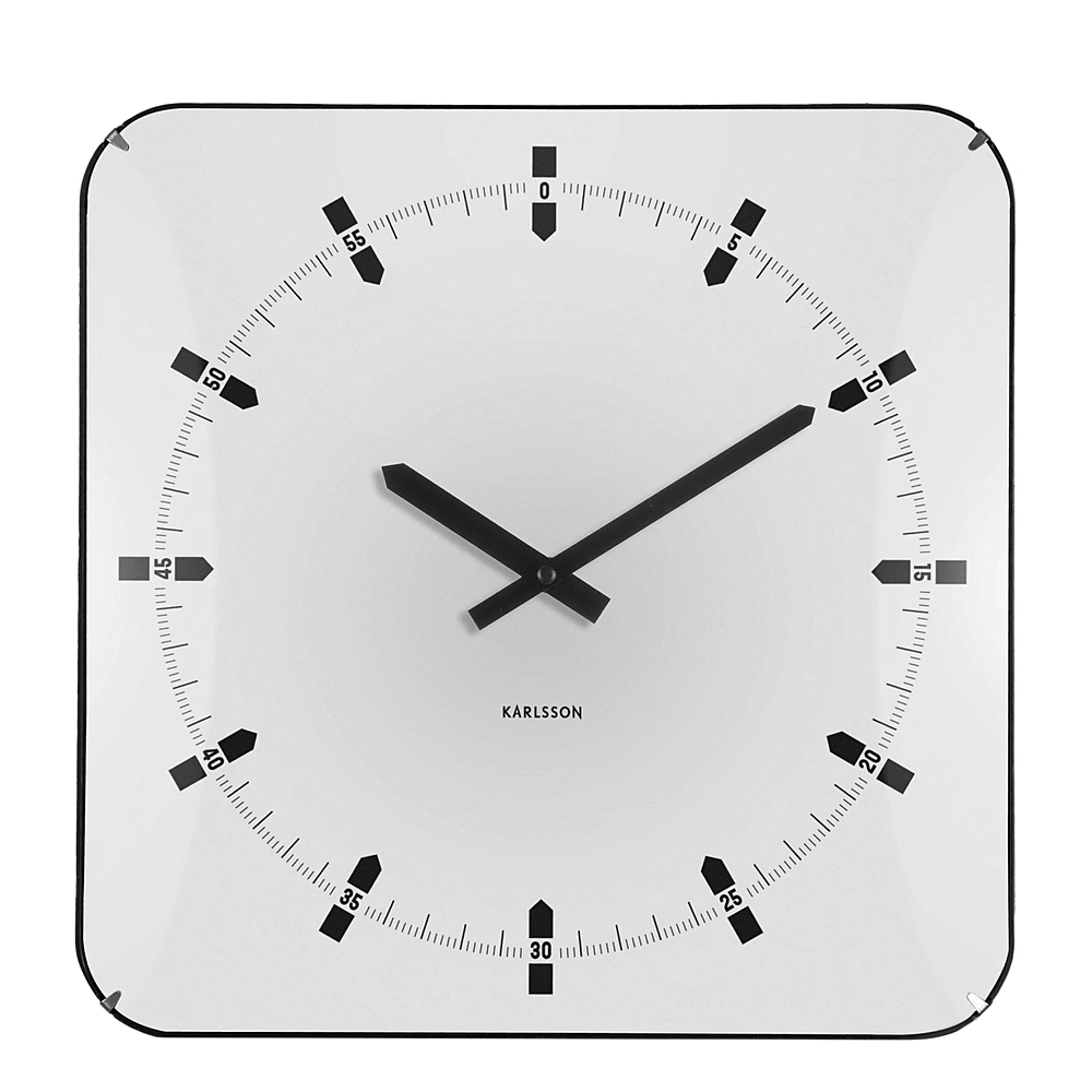 Настенные часы Sucinto Dome Square, 35х35 см от Karlsson