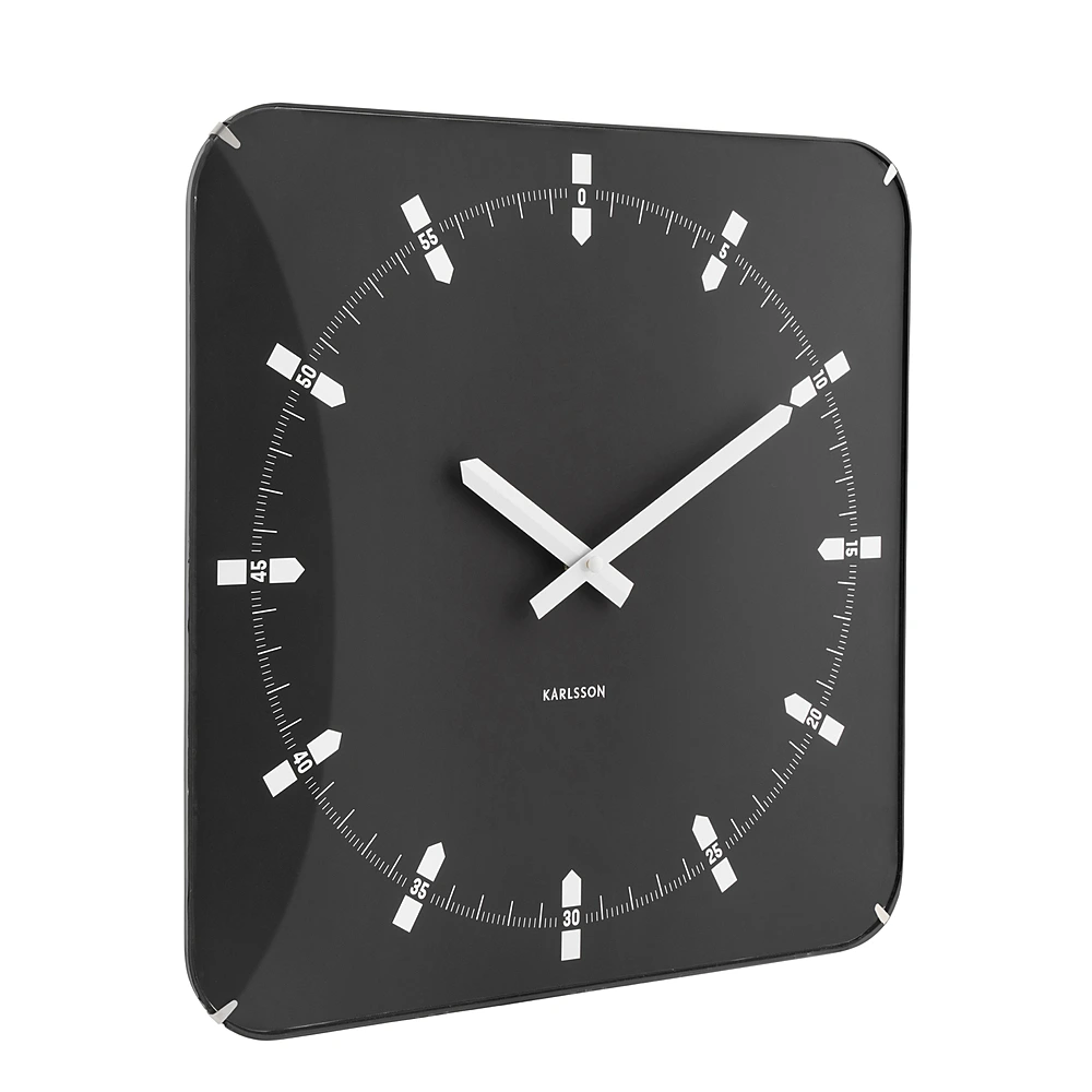 Настенные часы Sucinto Dome Square, 35х35 см от Karlsson