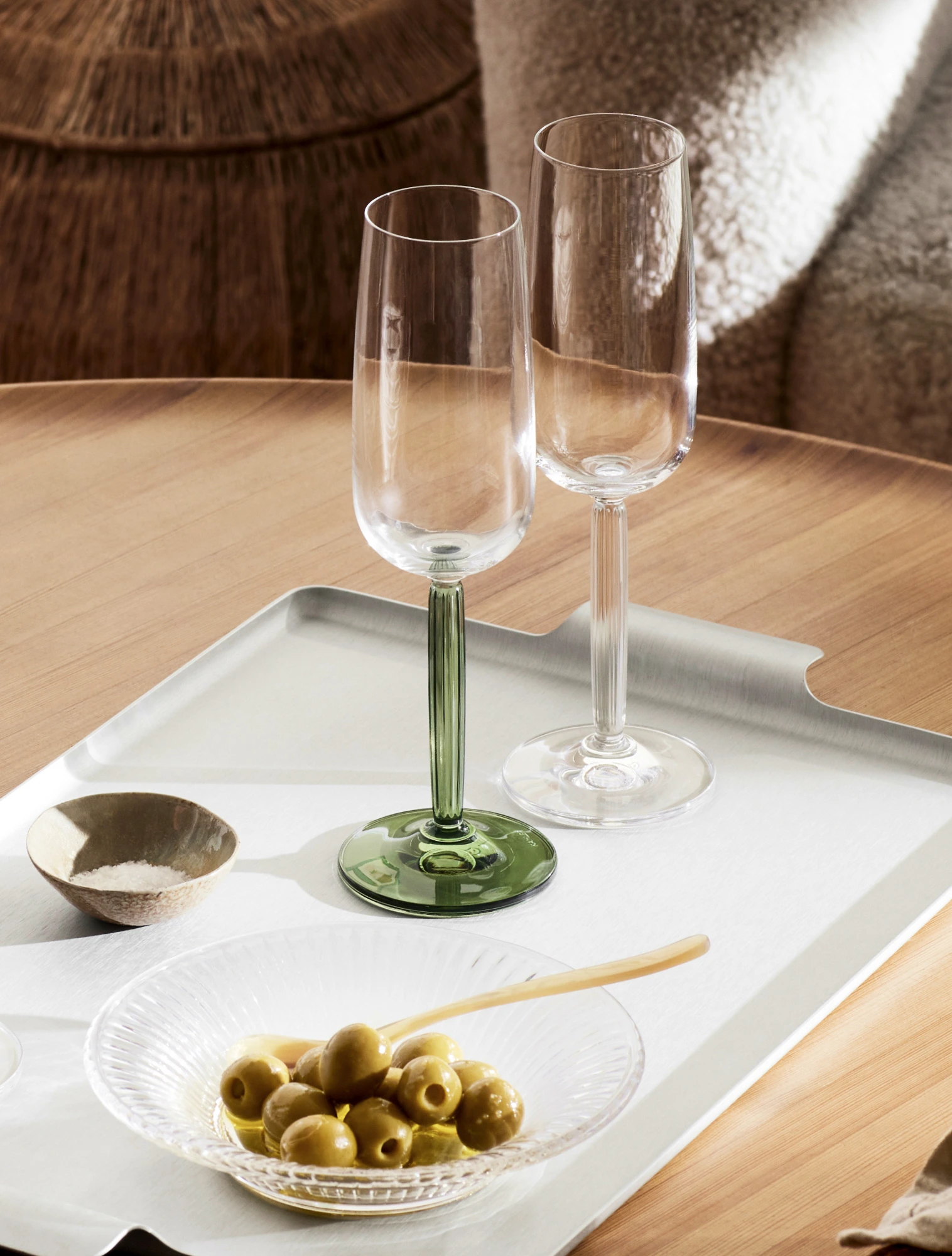 Набор из 2 бокалов для шампанского Hammershoi Glass, 240 мл