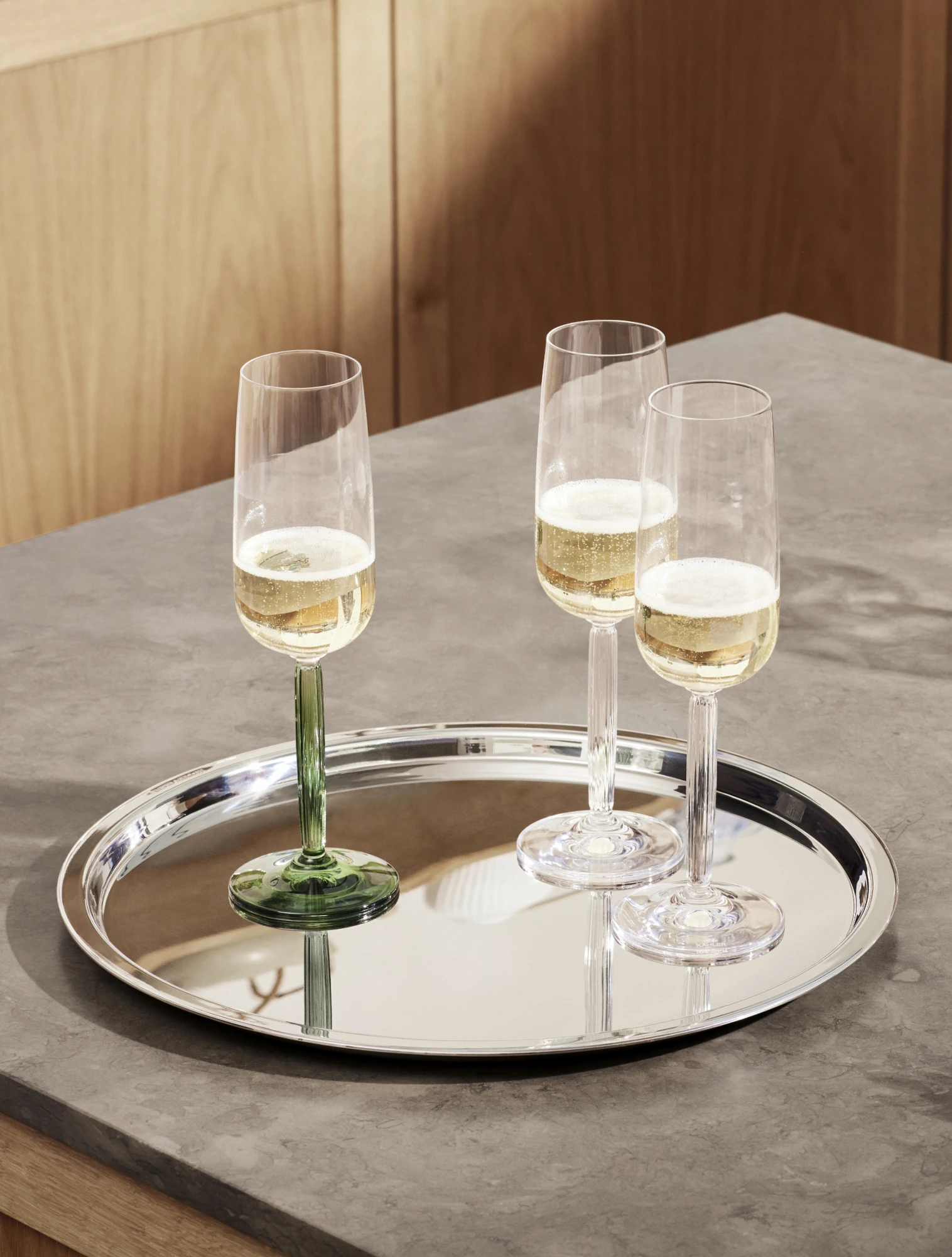 Набор из 2 бокалов для шампанского Hammershoi Glass, 240 мл