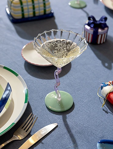 Набор из 2 бокалов для шампанского и мартини Curve, 150 мл