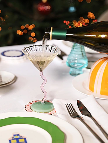 Набор из 2 бокалов для шампанского и мартини Curve, 150 мл