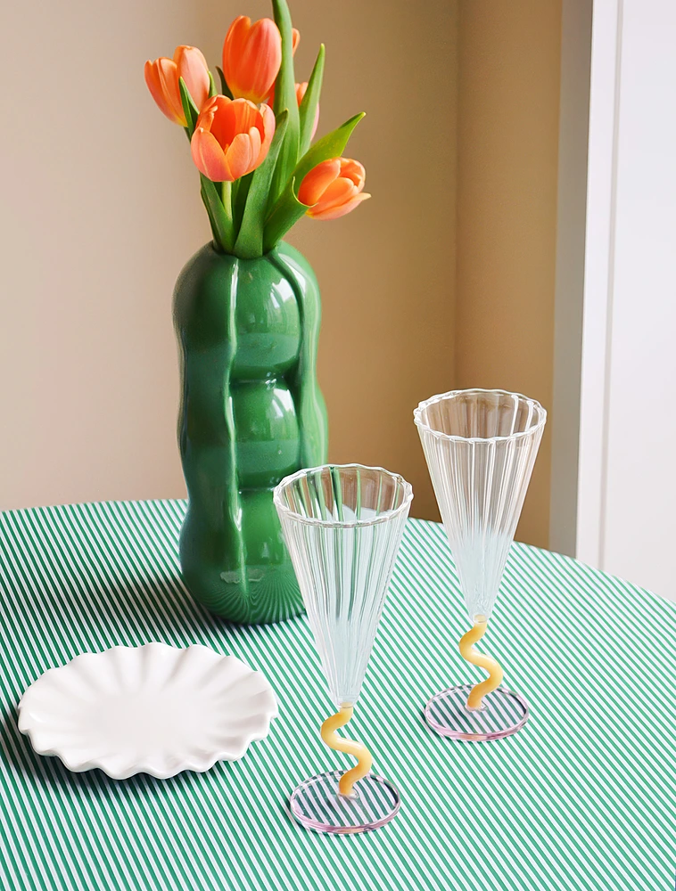 Набор из 2 бокалов для шампанского Curve, 180 мл от &Klevering