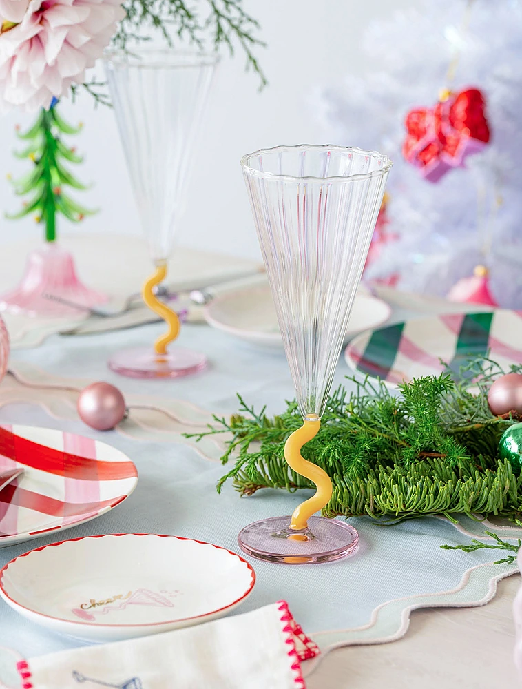 Набор из 2 бокалов для шампанского Curve, 180 мл от &Klevering