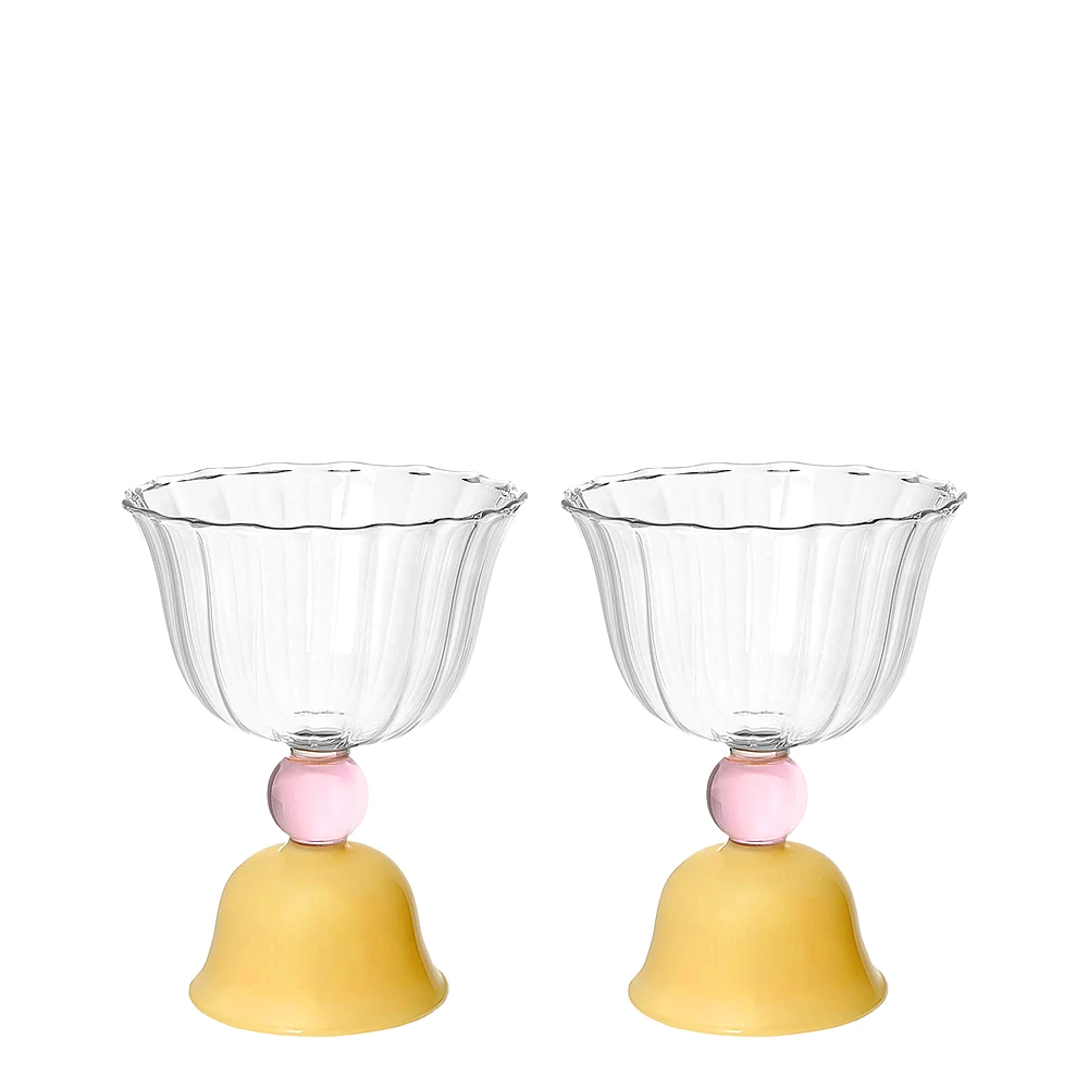 Набор из 2 бокалов для воды Tulip, 200 мл от &Klevering