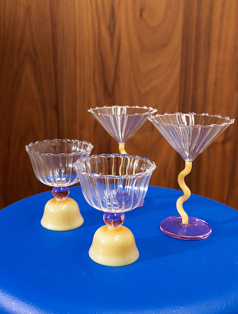 Набор из 2 бокалов для воды Curve Caramel, 200 мл от &Klevering