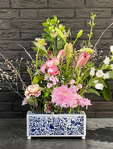 Ваза Delftware, 29x12 см