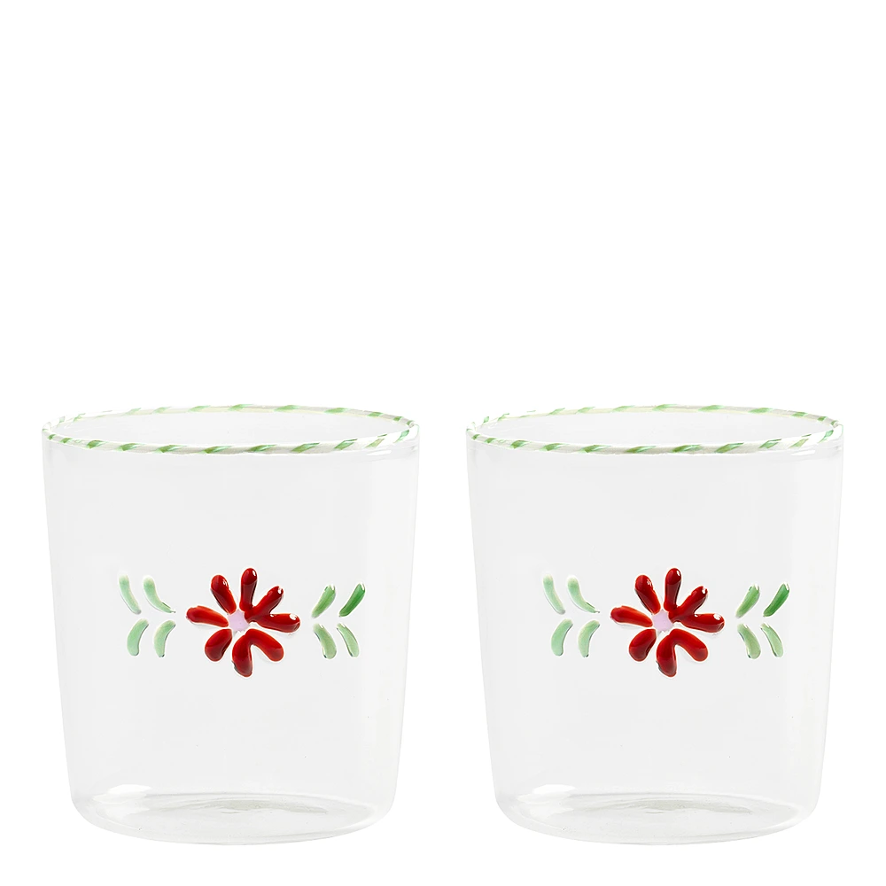 Набор из 2 стаканов для воды Flora, 300 мл от &Klevering
