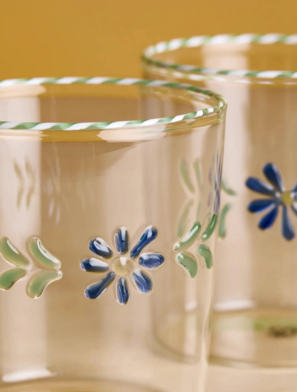 Набор из 2 стаканов для воды Flora, 300 мл