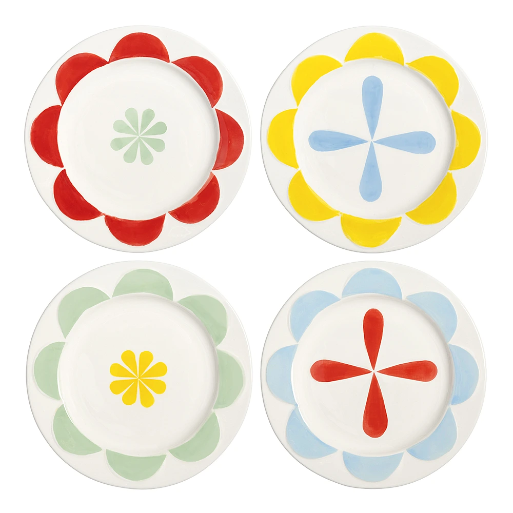 Набор из 4 пирожковых тарелок Folk, 17,5 см от &Klevering