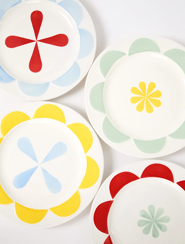 Набор из 4 пирожковых тарелок Folk, 17,5 см от &Klevering