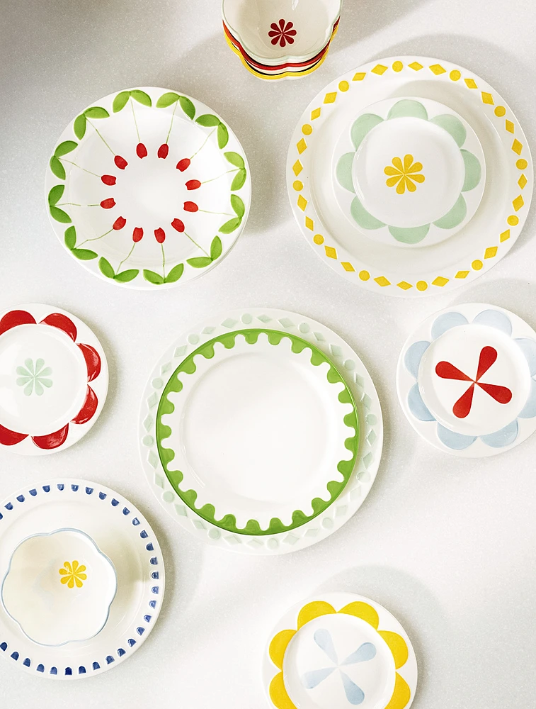 Набор из 4 пирожковых тарелок Folk, 17,5 см от &Klevering