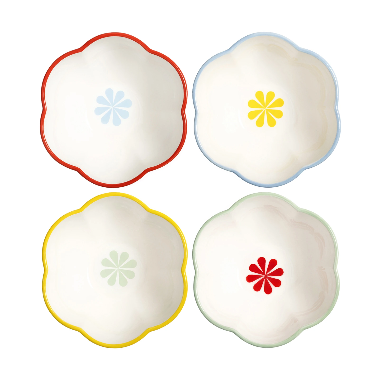 Набор из 4 пиал Folk, 12,5 см